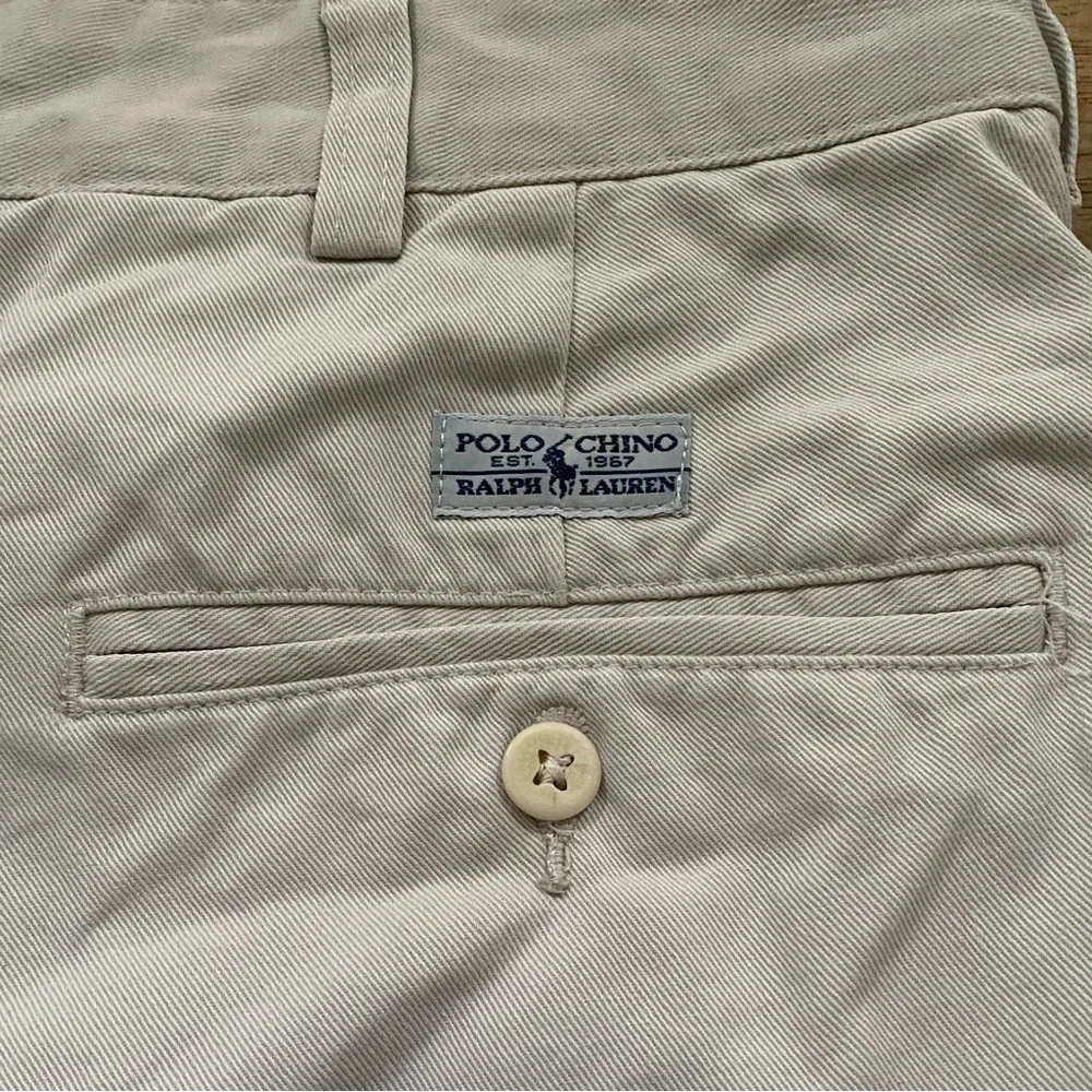 Polo‎ Ralph Lauren Men’s Sz 34 Lt Khaki Pleated Chino Shorts